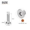 DTGN M3-0.5 x 12mm Flat Head Socket Cap Screws, 40