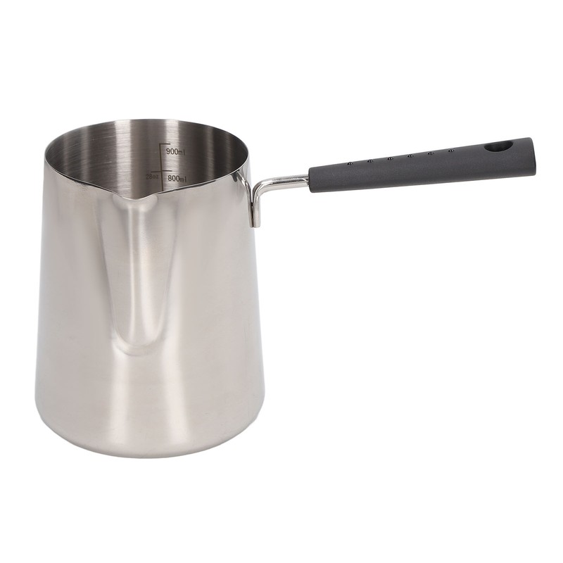 Coffee Milk Frothing Pitcher Cup 304 Stainless Steel Long Handle