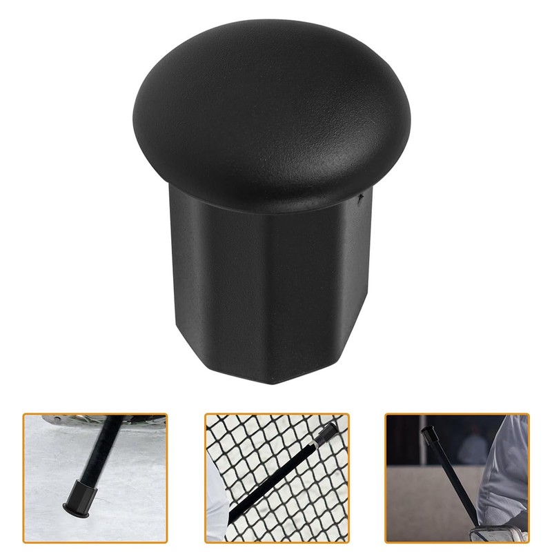 Laroal Resilient Black-ish Cap Lacrosse Butt Cover Lacrosse Butt Caps