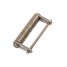 OSALADI Door Lock Keyless Combination Lock English Letter Patterns Retro Style Ancient Chinese Lock for Home Office Drawer