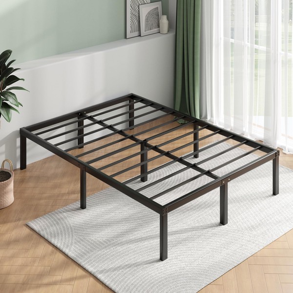Novilla Full Size Bed Frame, 14 Inch Metal Platform Bed Frame Full Size with Storage Space Under Bed Frames, Heavy Duty Steel Slat Support, No Box Spring Needed, Easy Assembly