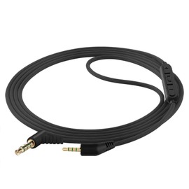 GEEKRIA Audio Cable with Mic Compatible with Bose QuietComfort 3, QC3 Headphones Cable, 2.5mm to 3.5mm Replacement Stereo Cord with Inline Microphone and Volume Control (4 ft/1.2 m)