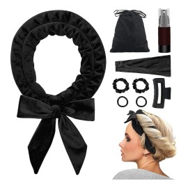 Kit 9pzs Curly Ondas En Cabello Rizos Sin Calor Tubo                                                                                                  