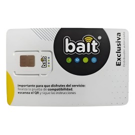 Chip Bait Con 15 Días + 6gb + Redes Sociales Ilimitadas 3 En 1
