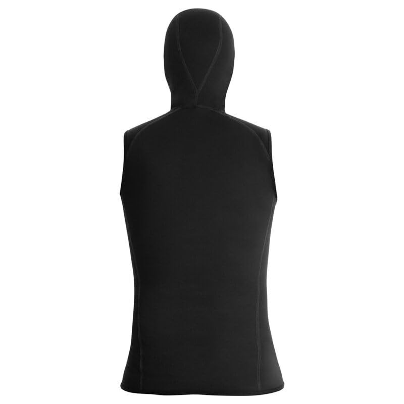 EXOWEAR Hooded Vest Unisex - Black - XL