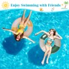 Swimming Ring for Adults,2pcs Inflatable Pool Rubber Ring Swim Pool