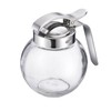 Westmark Sahnegießer/Honigspender, Fassungsvermögen: 250 ml, Glas/Rostfreier Edelstahl, Roma, Transparent/Silber, 65402260