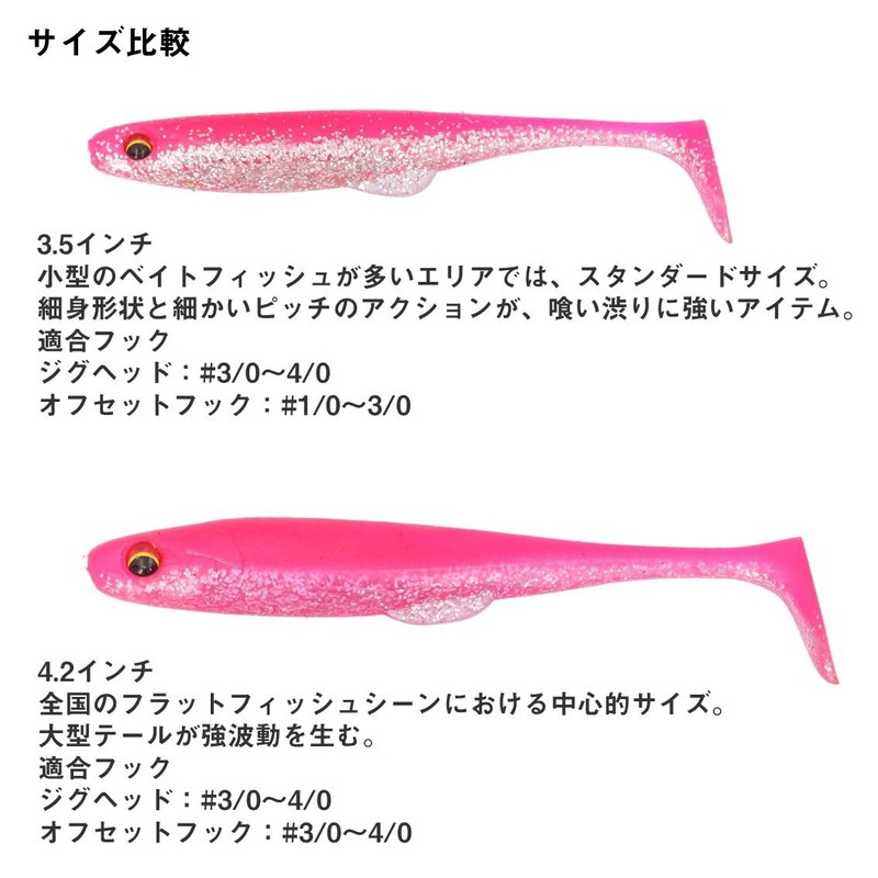 Daiwa Shad Tail Worm FJ Duck Fin Shad 3.5 Pink