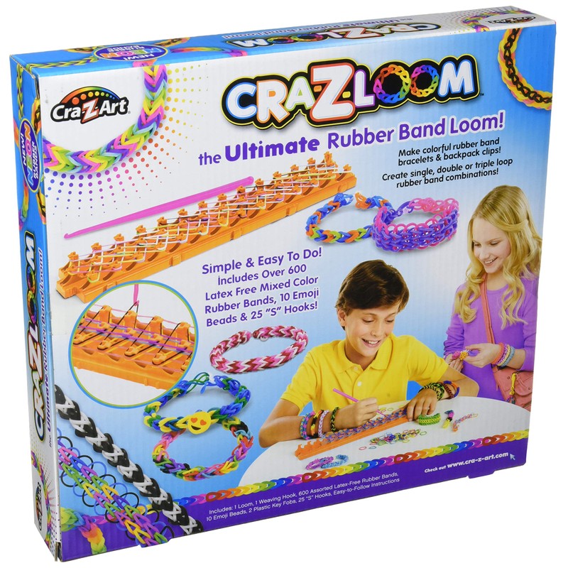 Cra-Z-Art Cra-Z-Loom Ultimate Rubber Band Bracelet Maker Activity Kit for