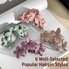 Flower Hair Clips, Large Claw Clip for Thick Hairs, Cute