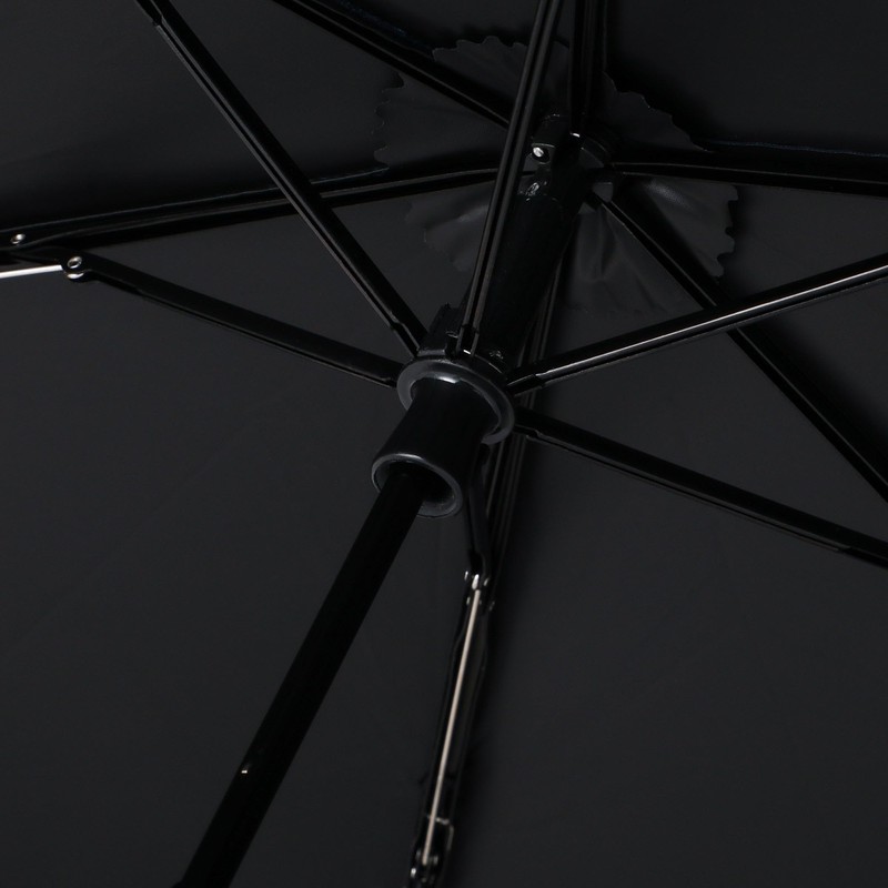 Francfranc French Flanc Blackout Classic Ruffle Folding Umbrella, 19.7 inches
