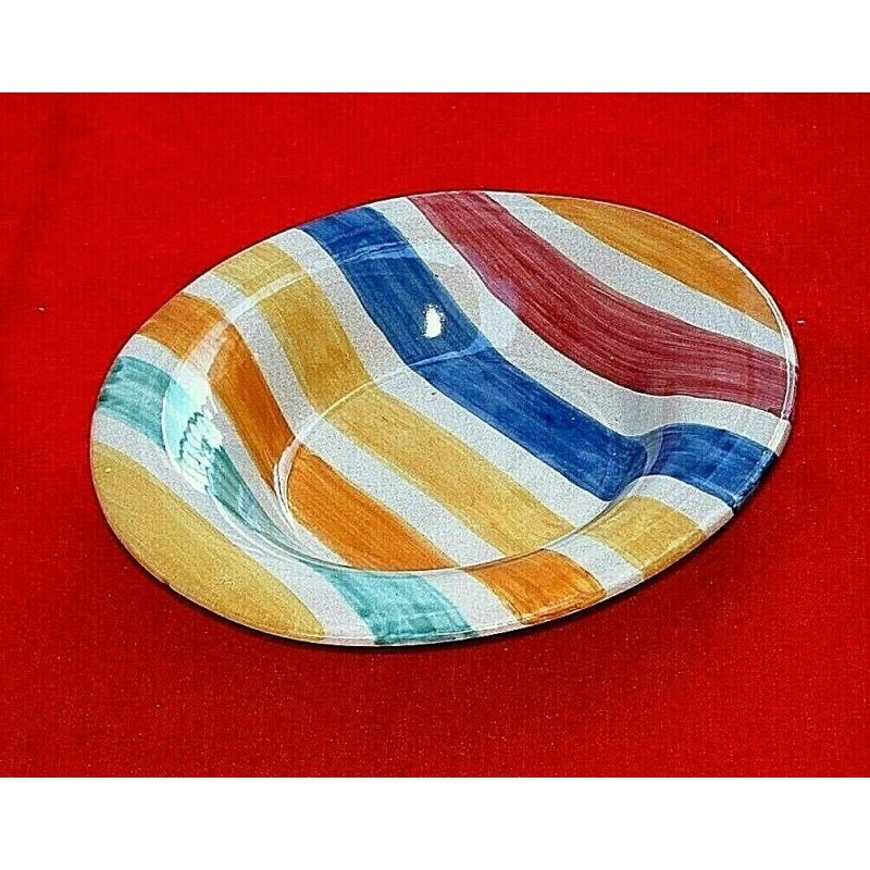 Deruta Ceramic Sorpresa Rim Soup Plate Bowl Maryse Boxer 10in