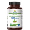 Brieofood Brieofood Organic Ashwagandha 1500mg, 45 Servings, Vegetarian, Gluten Free,