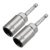Sourcingmap 2 Pcs 1/4" Quick-Change Hex Shank 17mm Nut Setter