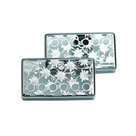 Guyker Humbucker Pickup Cover (50mm and 52mm Pole Spacing), Cupronickel Bridge & Neck Tree Pattern Hollow Design Pickups Frame Set Replacement for Les Paul LP Style Electric Guitar (PC011, Chrome)