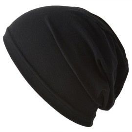 CHARM Mens Sports Beanie Hat - Thermal Workout Gear Womens Gym Outdoor Sweat Cap Black