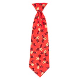 The Worthy Dog Rudy Neck Tie Comfortable Easy to Attach Tie, Grooming Accessories For Dogs Cats Pets - Large, Red
