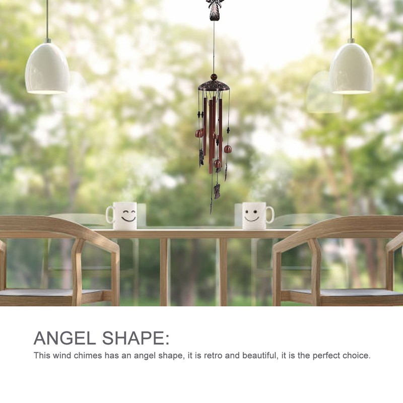 Angel Wind Chimes Retro Exquisite Metal Wind Chimes Decoration Gift