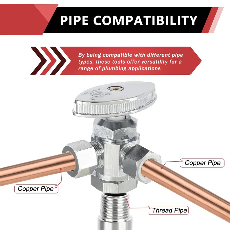 EFIELD Dual Compression Outlet Multi-Turn Angle Stop Valve,1/2" Fip Iron