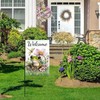 Spring Summer Frog Garden Flag 12x18 Inch Double Sided Outside