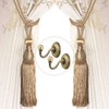 VEGCOO 4 Pack Handmade Curtain Clips Tiebacks Set, 2 Pack