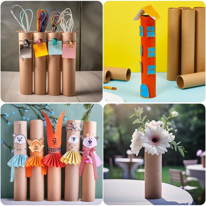 Bright Creations 24 Pack Brown Cardboard Tubes for Crafts, Empty