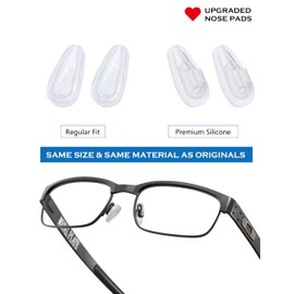 10 Pairs Replacement Nosepieces Nose Pads for Oakley Socket 5.5 OX3218/Socket 5.0 OX3217/Socket Ti OX5019/Steel Plate OX3222/Contrail OO4147 Eyeglasses