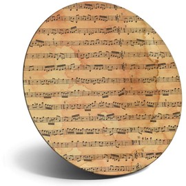 Destination Vinyl ltd Magnet for Refrigerator, Fridge - Old Muscial Sheet Music Songs Musician Stained for Office, Cabinet and Whiteboard, Magnetic Stickers, 45921