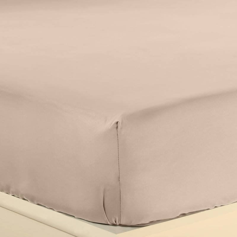 Utopia Bedding - Spannbettlaken 180x200cm Bis 30 cm - Beige