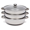 3 Tier Layer Stainless Steel Steamer Pot For Cooking With