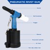 FICHFOYE Heavy Duty Pneumatic Rivet Gun, 3500 lbf Rivet Gun