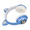LXB39C Kids Headphone Bluetooth 5.0 Foldable Wireless Glowing Music Cat