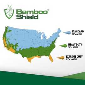 Bamboo Shield - 45 feet Long x 24 inch x 60 mil - Bamboo Root Barrier/Water Barrier