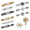 9 Pcs Vintage Cinch Clips With Tucks In Dress