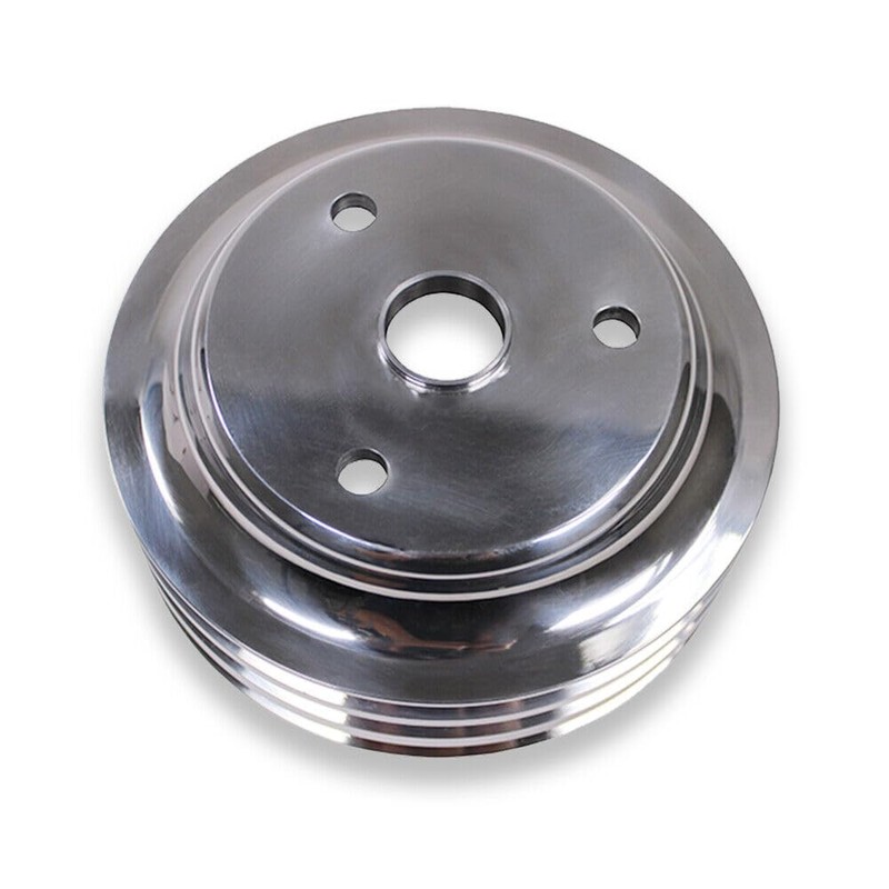 Tiny Force Chrome Polished Aluminum 2 Groove Upper Water Pump