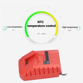 Cargador de Batería para Hilti 100‑240V Cargador Portátil de Repuesto Accesorios para Herramientas Eléctricas 12V C4 / 12‑50(US Plug)