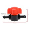 ECSiNG 20PCS Drip Irrigation Barb Shut-Off Valve Barbed Ball Valve