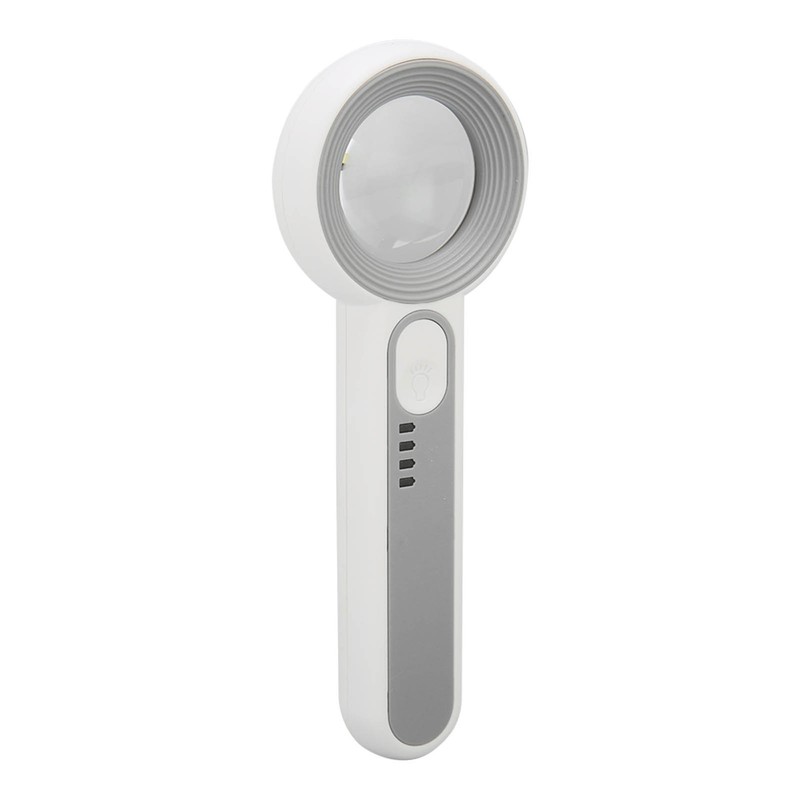 Magnifying Glass 11X Rechargeable 3 Levels Brightness Portable Handheld Magnifier