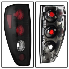 ACANII - For 2004-2012 Chevy Colorado GMC Canyon Black Tail Lights Brake Lamps Pair Set Driver & Passenger Side