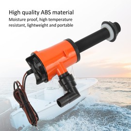 FLEXMAN 12V 7.0A Aerator Livewell Pump, 800GPH Live Bait Tank Aerator Submersible Cartridge Aerator Pump with 1M Line for Boat Marine