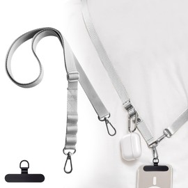 ZXZone Smartphone Shoulder Crossbody Neck Shoulder Strap Phone Strap Long 63.0 inches (160 cm), Width 0.8 inches (2 cm), Adjustable Length, Includes 1 Strap + 1 Tag Patch, Strap Shoulder Strap, Long