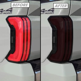 SlickMod PreCut Vinyl Smoke Tint for 2022-2023 Toyota Tundra Tail Light (20% Dark Smoke, 1. Taillight)