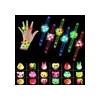 Fiesta Neon Led Luz Con 18 Anillos 6pulseras Neon Giratorias