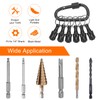 sourcing map 6PCS Keychain Aluminum Alloy Screwdriver Bits Holder Extension
