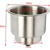 4pcs Stainless Steel Cup Drink Holder with Drain Marine Boat