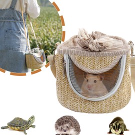 Small Animal Carrier Bag for Guinea Pig Hamster Mouse, Sugar Glider Carrier Sling Handbag Mouse Tote Bag Pouch for Going Out