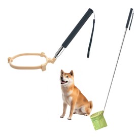 TVETE Dog Poop Catcher, Dog Poop Catcher, Dog Poop Scooper, Pet Walking, Dog Poop Remover, One Hand Operated, Pet Poop Removal, Collecting Pet Waste