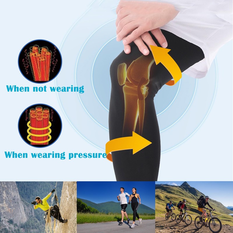 LEZED Summer Compression Leg Warmers Breathable 2 Pairs Sports Compression