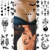 DTnewsun Temporary Tattoos ,60 Sheets Waterproof Black Tiny Tattoo Sticker,Butterfly