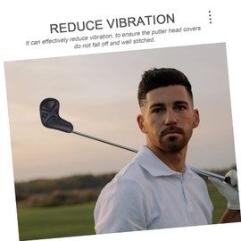 Totority 10Pcs PU Golf Club Head Cover Durable Putter Sleeves with Thickened Lining for Optimal Protection for Golf Enthusiasts